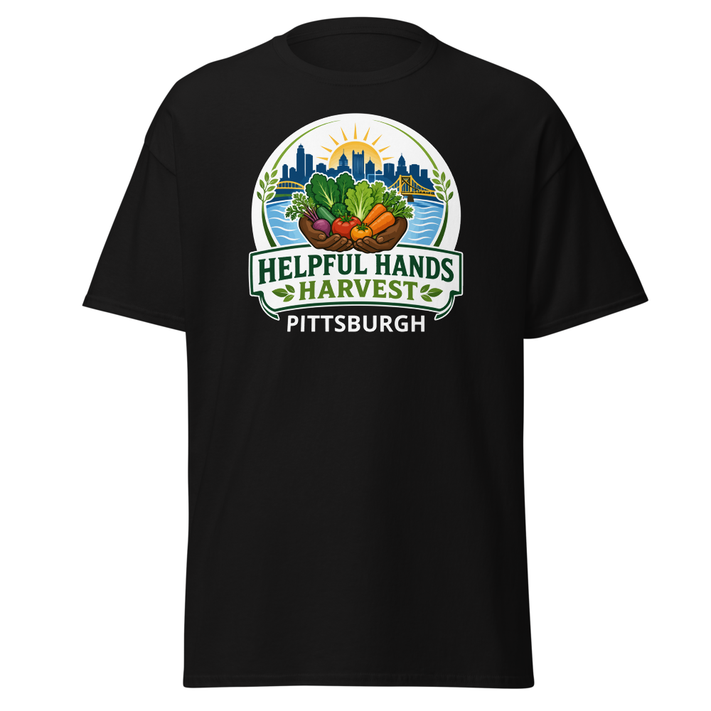 Black Helpful Hands Harvest community T-shirt concept